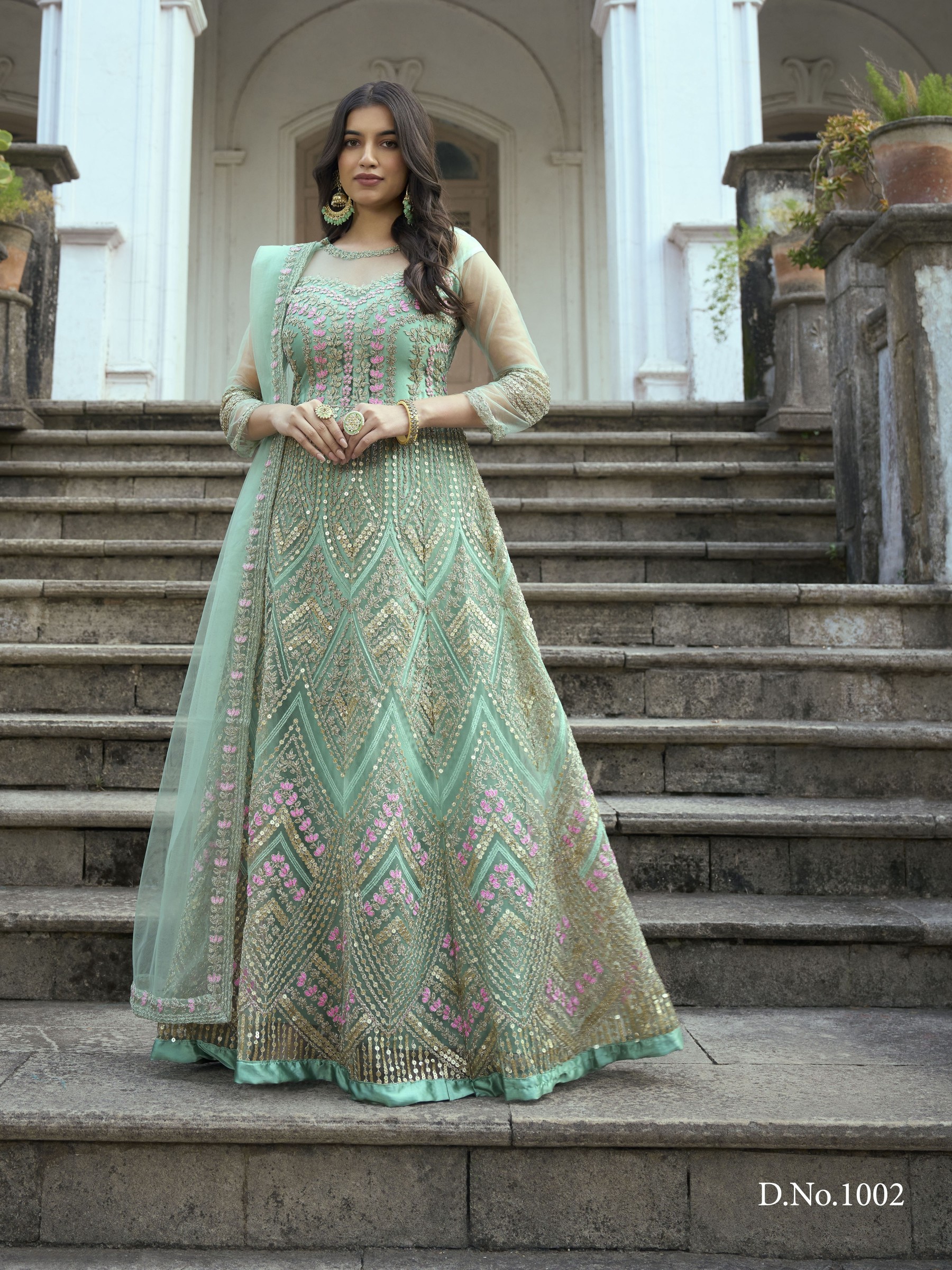 Butterfly net gown top