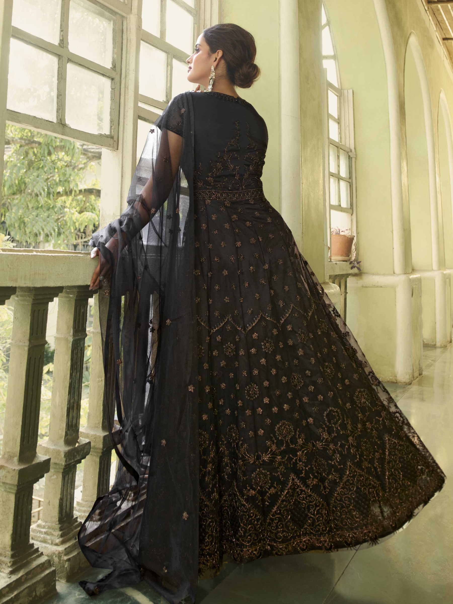 Black wedding dress with Italian net skirt | Wedding Dresses & Evening Gowns  by Anna Skoblikova