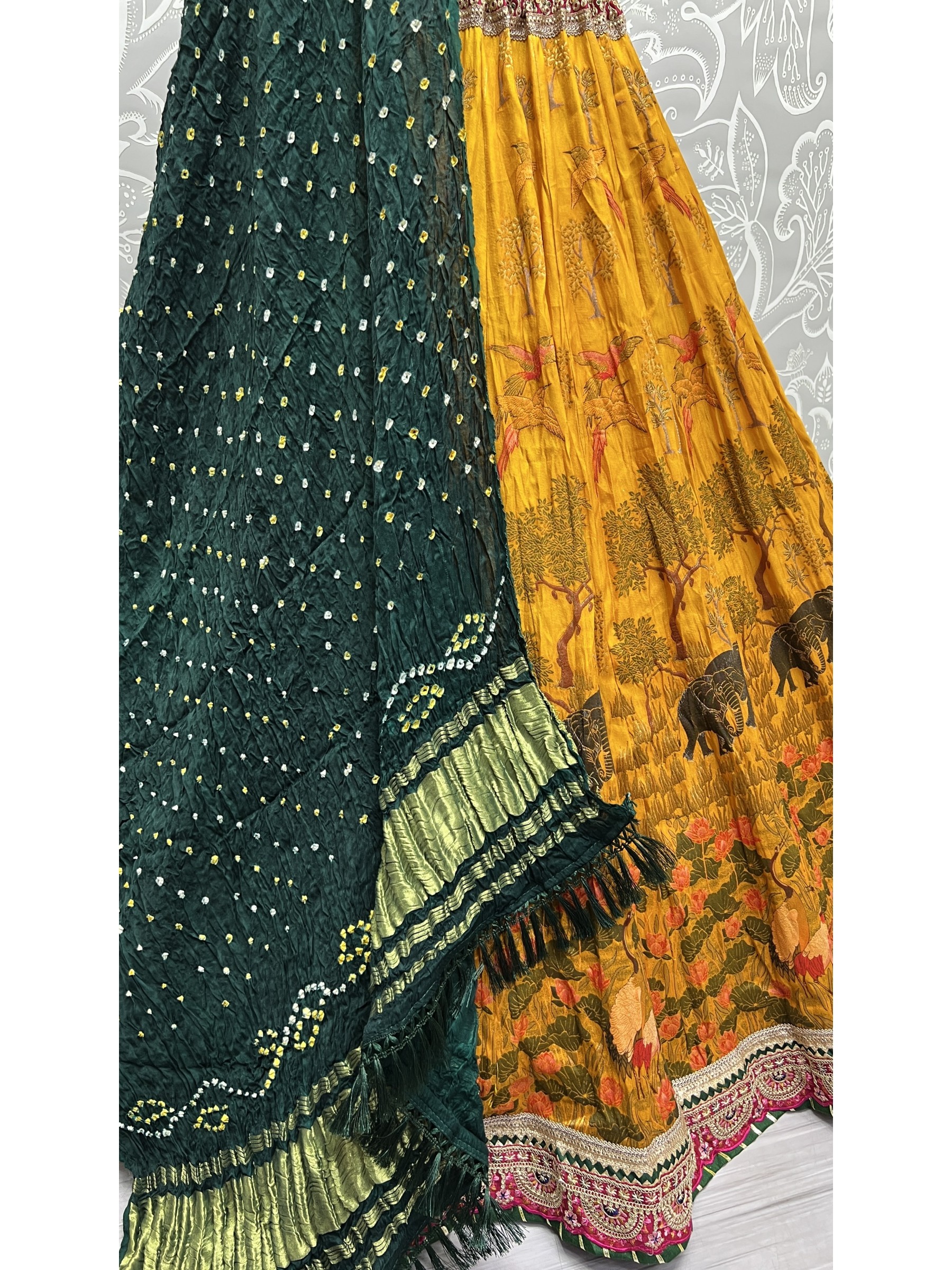 Pure silk  Wedding Wear Lehenga In Yellow Color  With Embroidery Work