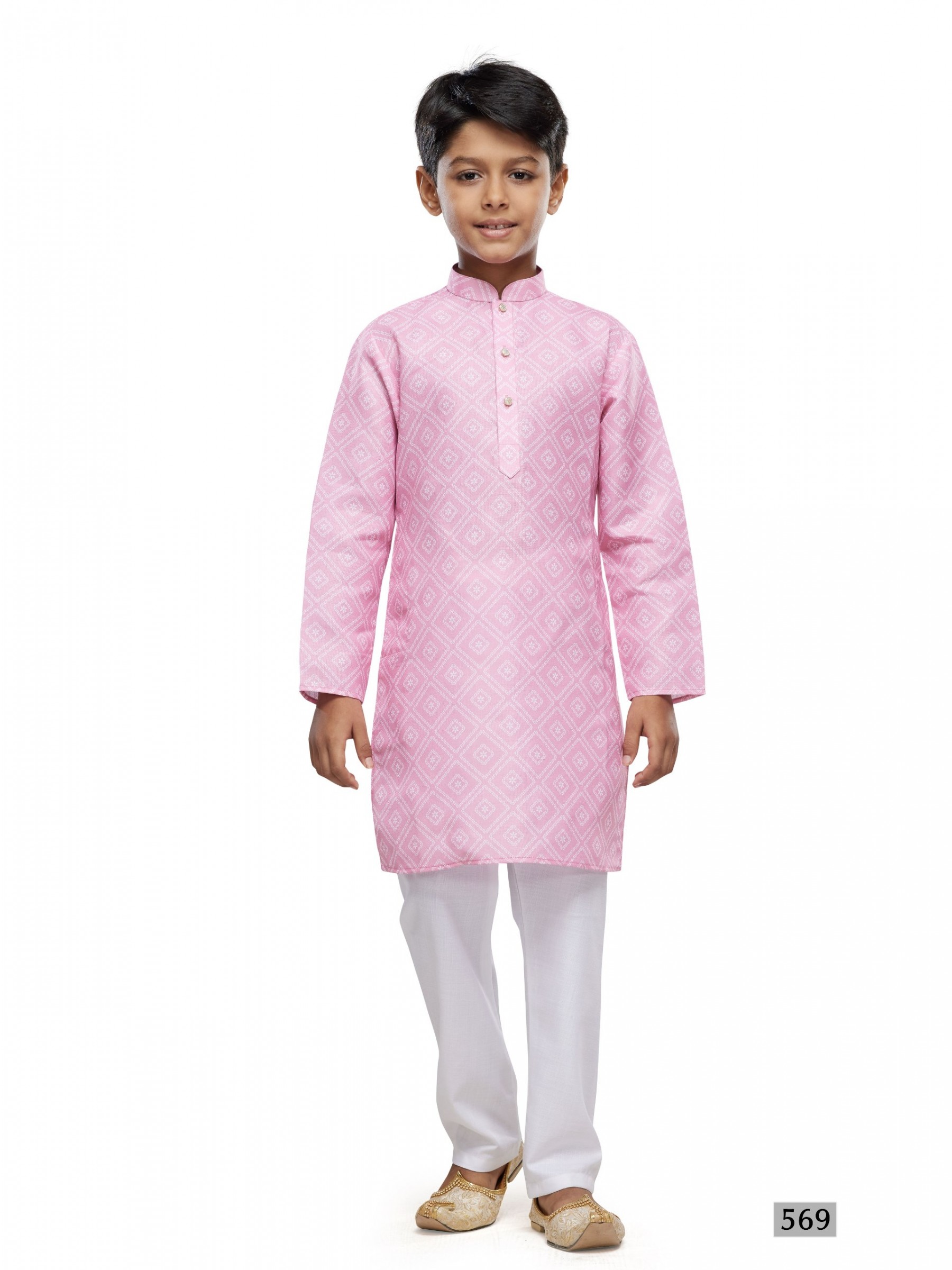 Cotton Silk Readymade Kurta in Pink Color Digital Print work 