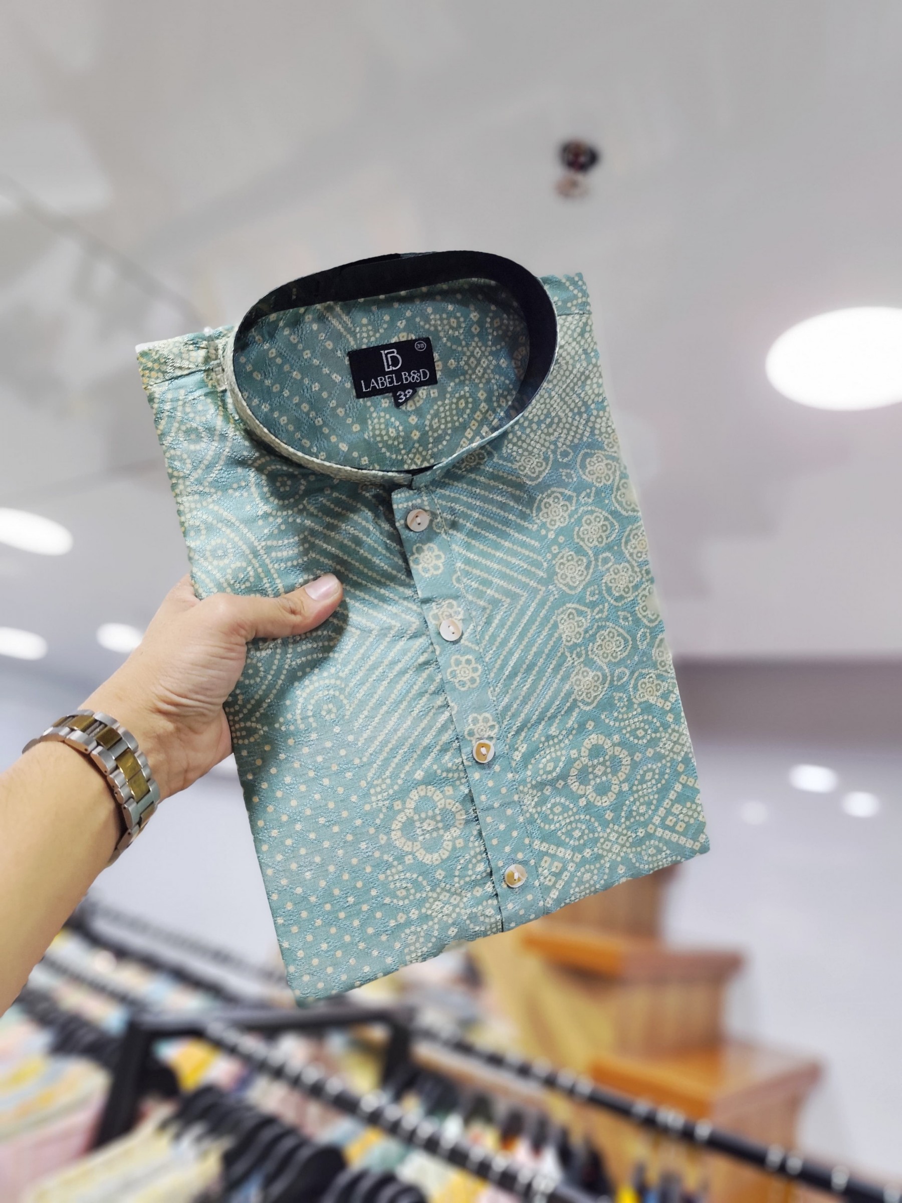 Soft Cotton Kurta set in Sea Green Color with Digital Print & Embroidery Work