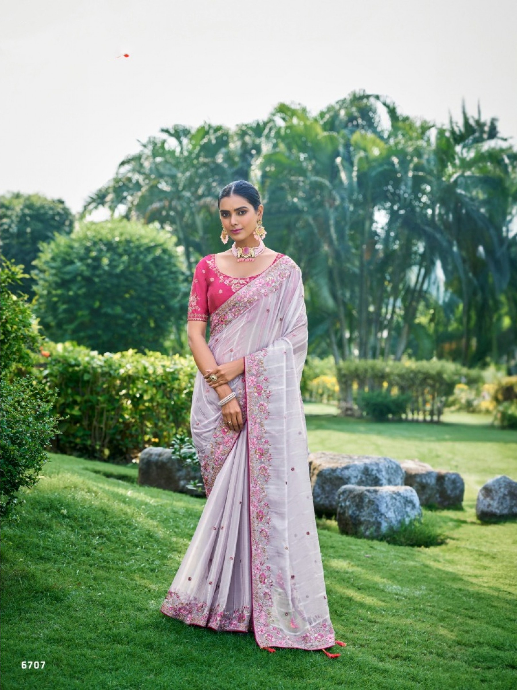Pure  Silk Saree In White Color With Embroidery Work