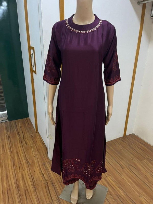 Cotton Silk Party Wear Suit In Pink Color With Embroidery work  