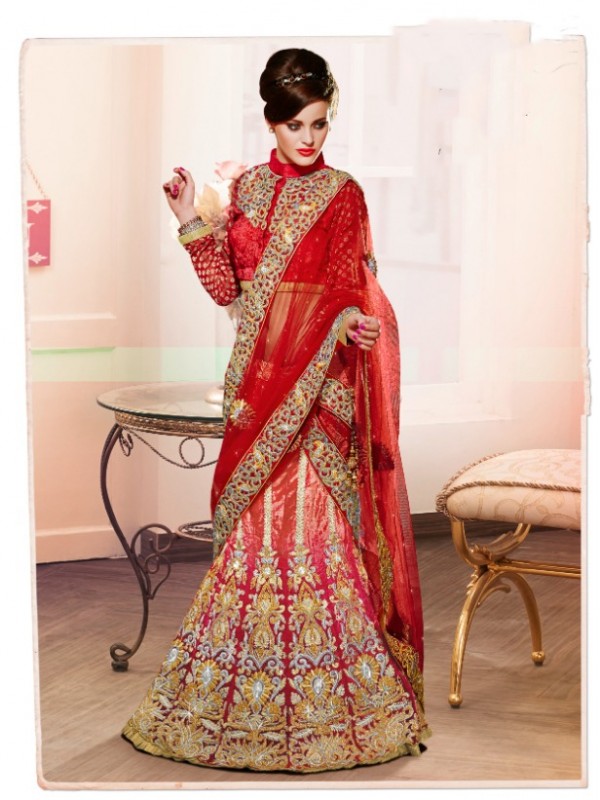 Pure Satin Silk Party Wear Lehenga In Pink Color With Embroidery Work & Stone Work 