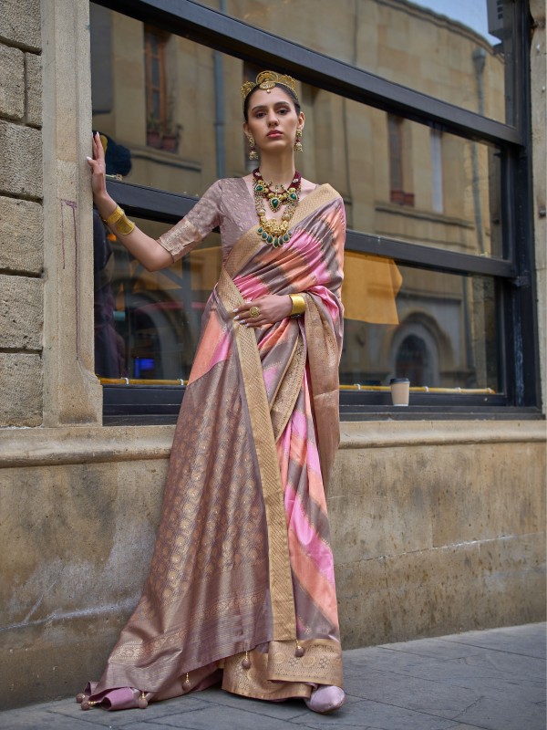 Silk Party Wear Saree In Multi Color 