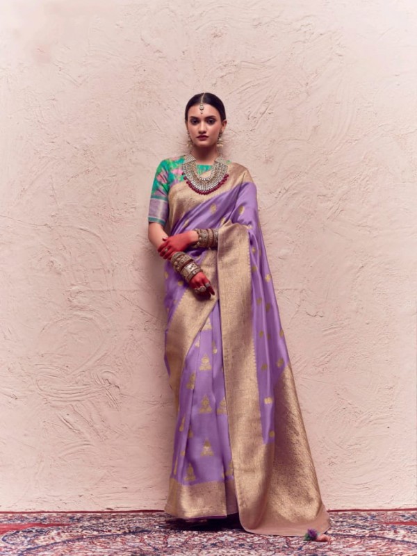 Soft Silk Saree In Lavender Color 